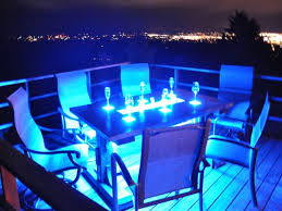 Led Concrete Patio Table With Built In Beverage Cooler Make Patio Table Concrete Patio Outdoor Patio Designs