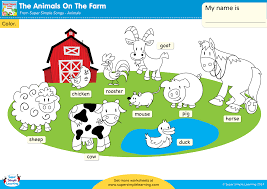 The Animals On The Farm Super Simple Farm Animal Songs Super Simple Songs Animal Activities For Kids