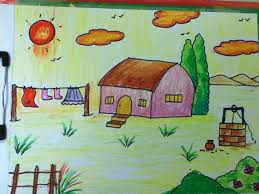 Village Drawing For Kids In Simple Steps Youtube Scenery easy drawings for class 7 #21888904 how to draw a village scenery step by step (very easy) #21888909 scenery drawing for class 4th #21888901