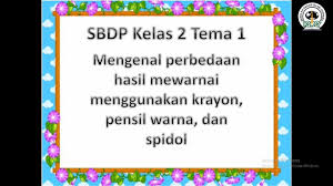 Mengenal Perbedaan Hasil Mewarnai Menggunakan Krayon Spidol Dan Pensil Warna Tema 1 Kelas 2 Youtube