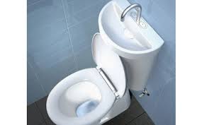 now that's a combo! small toilet room