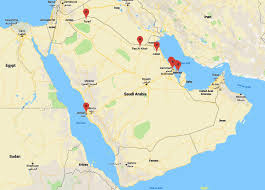 Political map of saudi arabia nations online project. Khobar Arab Saudi Peta Peta Saudi Arabia Al Khobar Asia Barat Asia