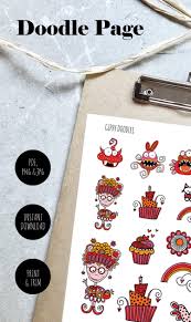 The giphy core sdk is a wrapper around the giphy api. Giphy Doodles Printable Collage Sheet Tazi Graphics