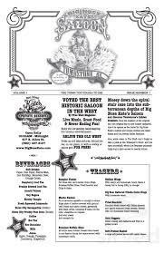 Brass & bronze house checks. Big Nose Kate S Saloon Menu In Tombstone Arizona Usa