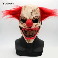 Como hacer mascaras de terror. Mascara De Terror Del Joker Disfraces De Halloween De Cosplay Payaso Terror Terror Pelo Aterrador Mascara De Latex Carnaval Disfraz De Cosplay Hombre Y Mujer Disfraces De Peliculas Y Tv Aliexpress