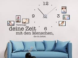 Wandtattoo Uhr Verbringe Deine Zeit Mit Wandtattoo De Wandtattoo Wandtattoo Uhr Grosse Wanduhren