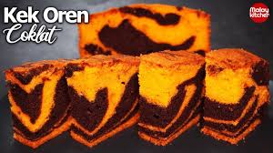 Untuk resepi original kuih ketayap, memang inti kelapa adalah yang terbaik dan warnanya adalah hijau je tau. Kek Marble Oren Coklat Resepi Mudah Dan Gebu Malay Kitchen