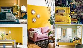 Yellow is a sunny choice that generates warmth and lends a spirited feel to any space. Yellow Mustard In Decoration And How To Combine It My Wall Decor Ideas
