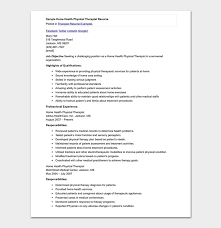 Physiotherapy is a job market that is expected to grow exponentially in the coming decade, but with more and more professionals vying for the highest. Physical Therapist Resume Template 10 Free Samples Examples