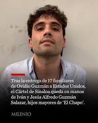 🔴🚨 El Cártel de Sinaloa está ahora bajo el control de Iván Archivaldo y  Jesús Alfredo Guzmán Salazar, hijos mayores de Joaquín 'El Chapo' Guzmán,  luego de que 17 familiares de Ovidio