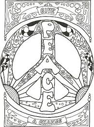 Detailed Peace Sign Doodle Art Coloring Page For Adults Letscolorit Com Love Coloring Pages Coloring Pages Peace Sign Art