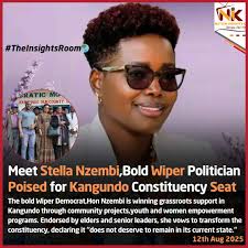 𝗠𝗘𝗘𝗧 𝗦𝗧𝗘𝗟𝗟𝗔 𝗡𝗭𝗘𝗠𝗕𝗜,𝗕𝗢𝗟𝗗 𝗪𝗜𝗣𝗘𝗥 𝗣𝗢𝗟𝗜𝗧𝗜𝗖𝗜𝗔𝗡  𝗣𝗢𝗜𝗦𝗘𝗗 𝗙𝗢𝗥 𝗞𝗔𝗡𝗚𝗨𝗡𝗗𝗢 𝗖𝗢𝗡𝗦𝗧𝗜𝗧𝗨𝗘𝗡𝗖𝗬 𝗦𝗘𝗔𝗧 𝗜𝗡  2027 The bold Wiper Democrat,Hon.Stella Nzembi is steadily winning  grassroots support in Kangundo ...