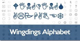 It contains, instead of the classic characters of the latin alphabet or the ascii code, a series of about 200 symbols/dingbats. Alphabet Archives Wingdings Translator Online