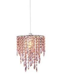 Living Beaded Light Shade Blush Pink