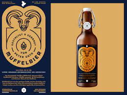 muffelbier label 2 packaging design packaging beer label