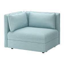 Vallentuna Hillared Light Blue Sofa Bed Module With Backrests Ikea Vallentuna Ikea Chair Bed