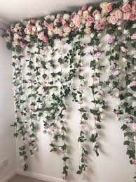 Flower Garland Flower Wall Floral Garland Wedding Wall Flower Swag Photography Backdrop Flower Wall Backdrop Floral Backdrop Flower Wall Backdrop Wall Backdrops Wedding Wall
