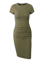 Missufe Women S Ruched Casual Sundress Midi Bodycon Sheat Https Www Amazon Com Dp B0791zsq72 Ref Cm Sw R Midi Sundress Summer Bodycon Dress Bodycon Dress