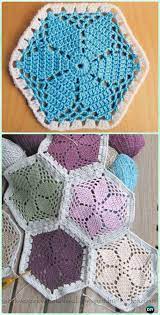 We hope you are very well and looking forward to a new free crochet pattern or tutorial. Crochet Granny S Garden Flower Hexagon Motif Free Pattern Crochet Hexagon Motif Free Patte Gehaakte Vierkanten Patronen Vierkant Patroon Gehaakte Vierkanten