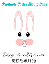 Printable easter bunny face template free printable easter bunny face pattern. Paper Plate Easter Bunny Basket The Girl Creative