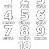 Funny numbers coloring page : 1