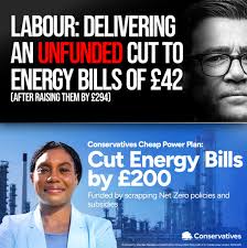 Andy Burnham's first decision as Prime Minister was to deliver an unfunded  cut that families won't feel. We understand what actually cuts people's  bills: scrapping harmful Net Zero policies and unleashing Britain's