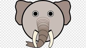 Cara Animal Dibujos De Elefantes Para Ninos Mamifero Cara Carnivoran Png Pngwing