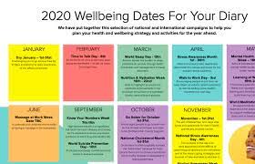 Choose hope is committed to supporting the cancer community. 2020 Wellbeing Calendar Work Well Being