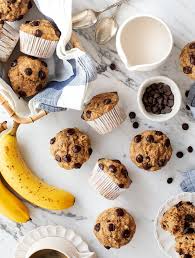 Healthy Banana Muffins Recipe Love And Lemons Recipe Banana Chocolate Chip Muffins Recipe Banana Muffins Banana Muffin Recipe Healthy