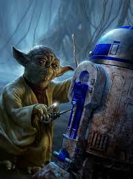 Yoda Oils Up R2d2 Star Wars Artwork Star Wars Art Star Wars Pictures