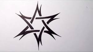 You can have a very small outline of a star tattoo on the wrist, the finger, the hand, the ankle and other parts of the body. Drawing A Tribal Star Of David Tattoo Design Quick Sketch