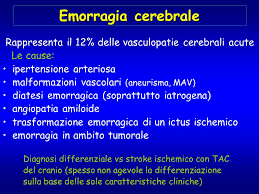L'emorragia intracerebrale (ich) è spurgo improvviso e catastrofico che si presenta nel tessuto cerebrale o nei ventricoli. Malattie Cerebrovascolari 2a Parte Ppt Video Online Scaricare