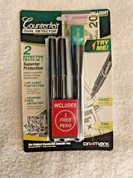 Shop for counterfeit detectors and save money on the latest and best money checking machines with the increasing low cost of technology, counterfeiters produce high quality counterfeit currency counterfeit pen can be used for 1,000's of tests. Mmf Industries 200351uvb00 Dual Test Cd Counterfeit Detector Pen Black For Sale Online Ebay