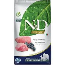 A holistic vet for the best health and care of your pet. Farmina N D Prime Lamb Blueberry Medium Maxi Adult Dog Food 26 4 Lb