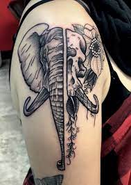 Elephant Skull Tattoo Feminine Skull Tattoos Elephant Skull Skull Tattoos