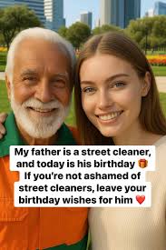 Street cleaner father's birthday inspiration