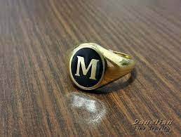 Handmade to order • ships from new york city • free shipping takes 3 to 10 business days. Initial Ring Gold Monogram Ring Custom Letter Ring Personalized Ring Men Black And Gold Ring Gold Letter Ring M Letter Family Ring Monogram Ring Gold Gold Initial Ring Rings For Men