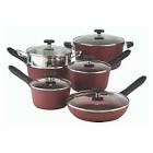 Classic Cookware Set, Non-Stick, Maroon, 11-pc Paderno