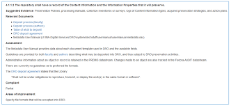 Trustworthiness: Self-assessment of an Institutional Repository ...