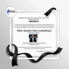 🕊️ #CONDOLENCIAS