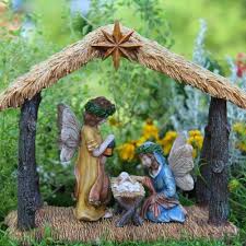 Fairy Nativity Set Christmas Fairy Garden Nativity Set Christmas Fairy Garden Fairy Garden Kit Miniature Fairy Gardens