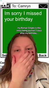 It has to be for me… #greenscreen #unsentproject #unsentmessages #birthday  #imsorryimissedyourbirthday #green #ex #girlhood #fyp