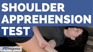 Image result for Shoulder Apprehension Test
