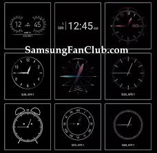 Download Samsung Clockface App With 29 Clock Faces For Galaxy S7 S8 Note 8 S9 Clock Face Samsung Mobile Samsung