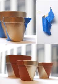 If you are painting below the rim of your pot, place masking tape just above the rim and paint below the tape. Pin On Getting Crafty With Paints Glue Glitter