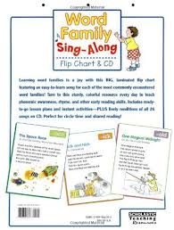 Amazon Com Word Family Sing Along Flip Chart Cd 25 Fun