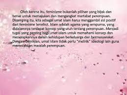 Konsep ajaran martabat tujuh mengenai penciptaan alam manusia melalui tajjalinya tuhan sebanyak tujuh tingkatan. Islam Perempuan Dan Feminisme Ppt Download
