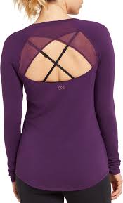 Calia By Carrie Underwood Womens Open Back Long Sleeve