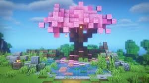 But yeah my second completely finished tree overall. Minecraft Cherry Blossom Tree Tutorial Japanese Garden Timelapse
