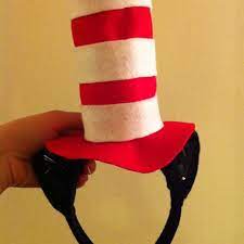 Cat Hat For Dr Seuss Felt Hot Glue Headband Dr Seuss Costumes Dr Seuss Seuss Crafts